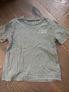 Cotton On Good Times Kids Short Sleeve Tee - Gray